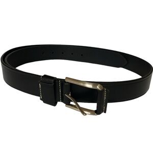 New REMO TULLIANI Made in USA Genuine Leather Belt Black Size 46